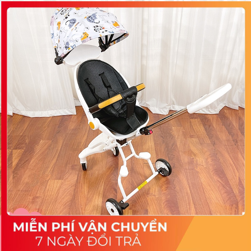 Xe đẩy  gấp gọn -NGẢ SÂU 360 - cho bé ngả ngồi 2 chế độ có đảo chiều M8BN