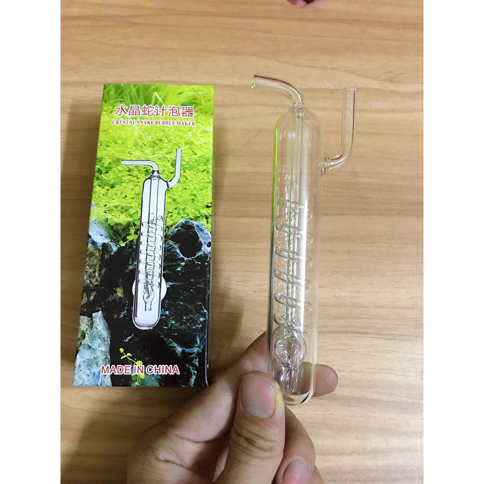 ĐẾM GIỌT CO2 THUỶ TINH XOẮN ỐC