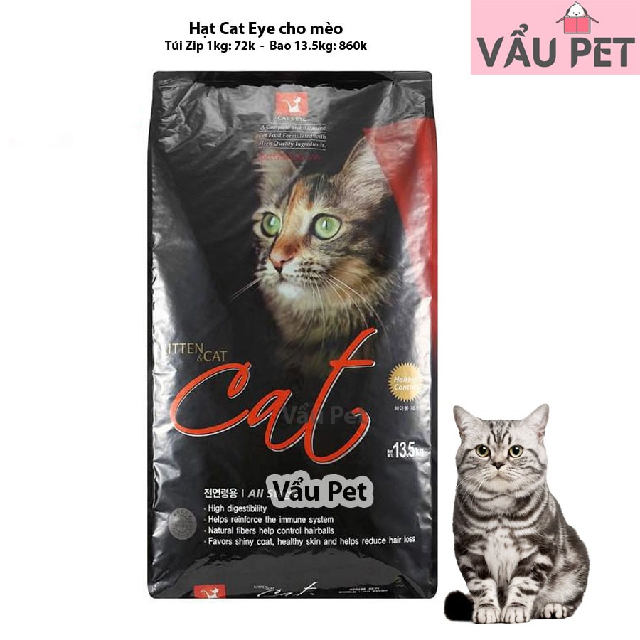 Thức ăn hạt cho mèo CAT EYE (cat's eye) túi chiết 1kg