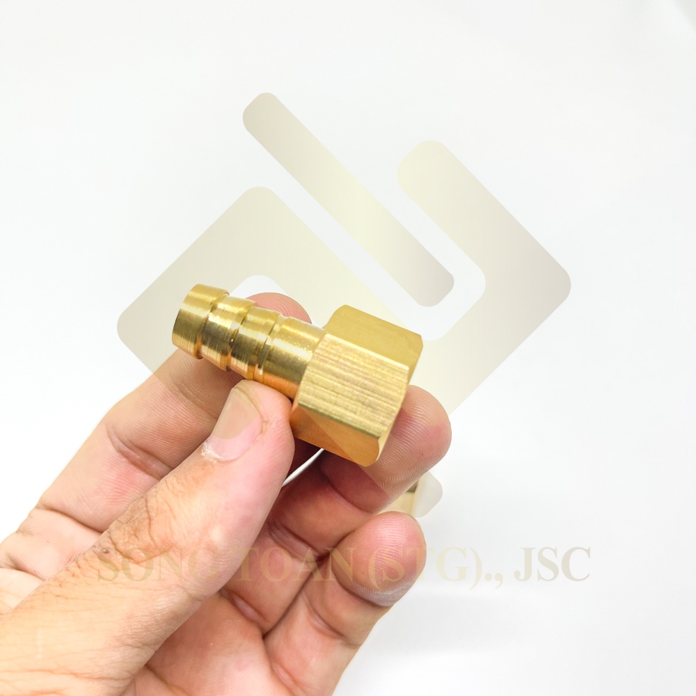 [BÉC NỐI ỐNG] Khớp nối ống ren trong kết nối ống nhựa mềm PU - Đồng (female airline horse connector) Búp đuôi chuột