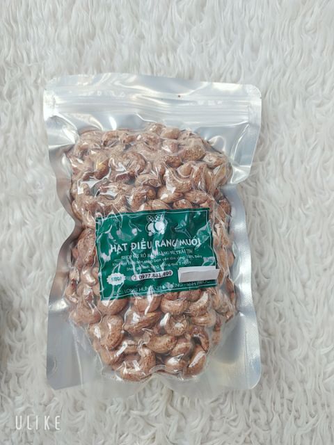 500GRAM ĐIỀU RANG MUỐI SIZE NHỎ (ĐÓNG ZIP - 700-750 HẠT/KG)