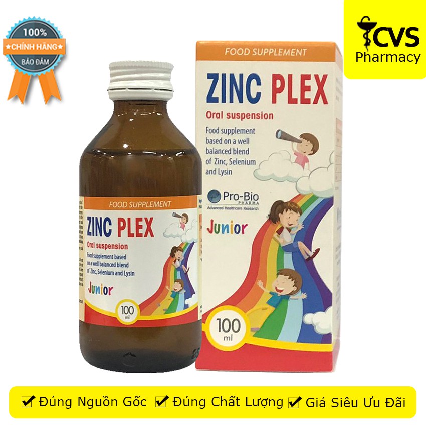 Zinc Plex - Giúp tăng cường sức đề kháng, kích thích tiêu hóa, giúp trẻ ăn ngon miệng - cvspharmacy