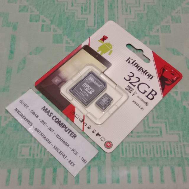 Thẻ Nhớ Kingston Class10 32gb Sd 16gb + Bộ Chuyển Đổi