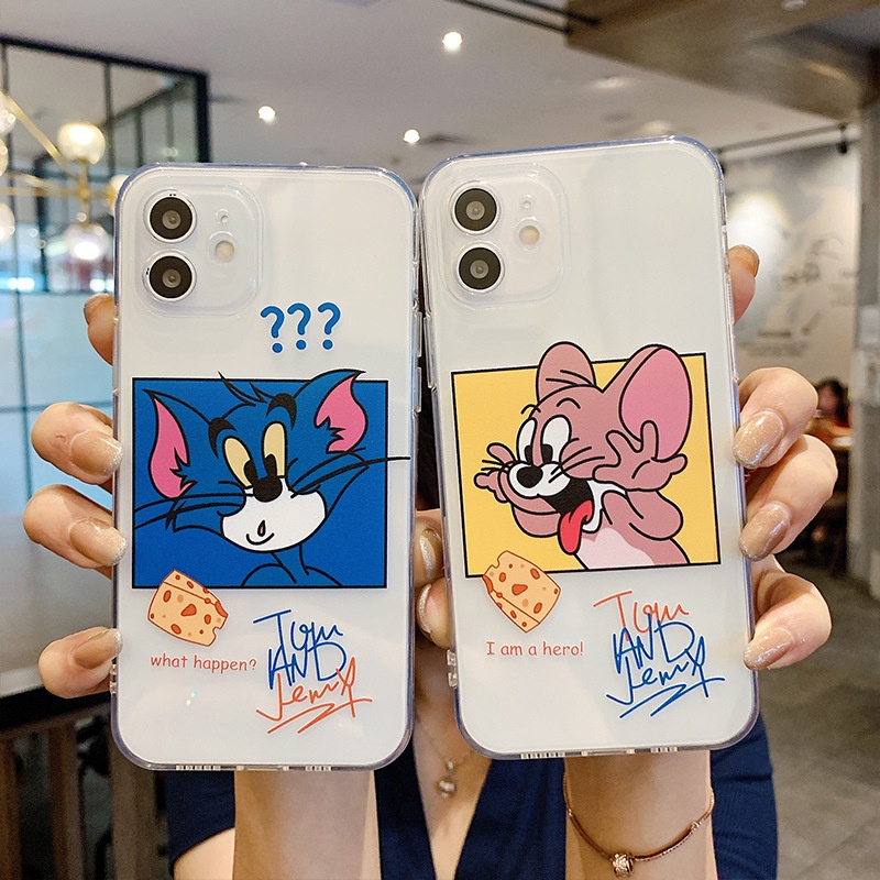 Ốp điện thoại hình con mèo/ con chuột đầy nghi ngờ cho iPhone 13 12 11 Pro Max 6 6s 7 8 Plus X XS Max 13 12 Mini | BigBuy360 - bigbuy360.vn