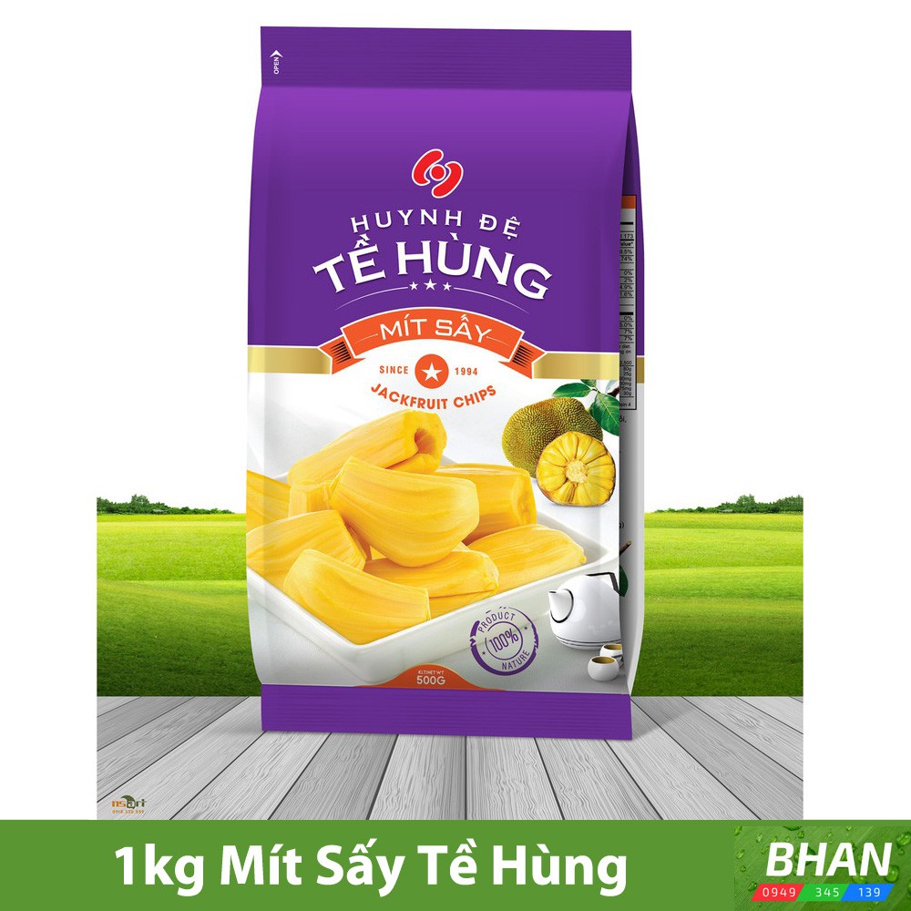 Mít sấy Huynh Đệ Tề Hùng 1kg ( gồm 2 gói mỗi gói 500g )