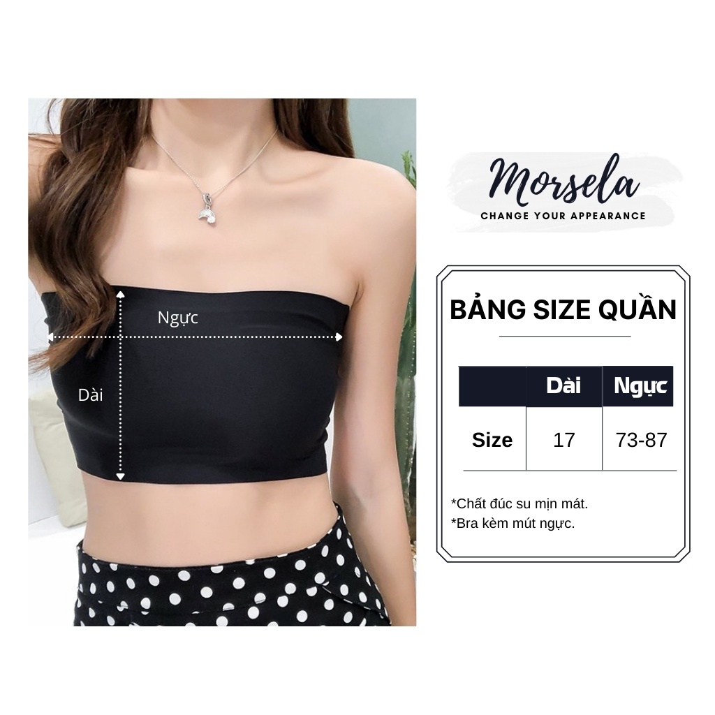 Áo bra đúc su nữ form cài không dây kèm mút ngực mịn mát - Áo lót nữ - Morsela - BRA01