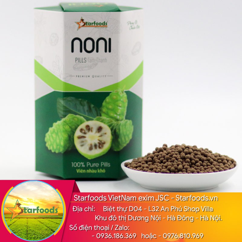 Viên nhàu noni Tâm Thành 400g hộp giấy lục lăng