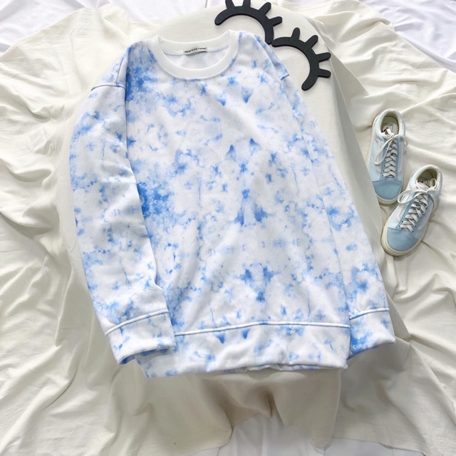 (ẢNH THẬT 100%) Áo Sweater TieDye 3D Basic