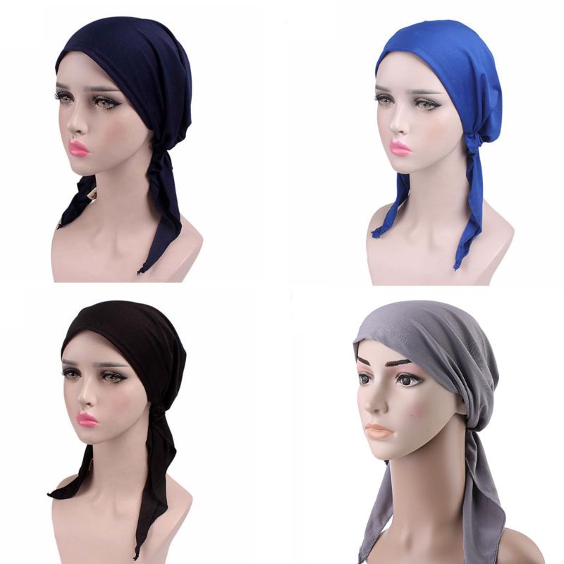 Khăn Trùm Đầu Màu Sắc Trơn Cho Bệnh Nhân Ung Thư