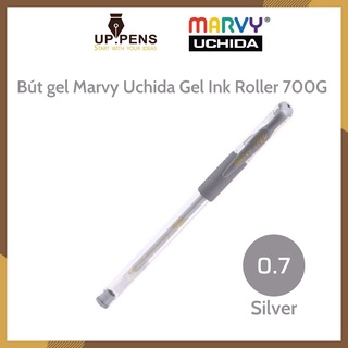 Bút gel marvy uchida gel ink roller 700g cỡ ngòi 0.7mm – màu bạc