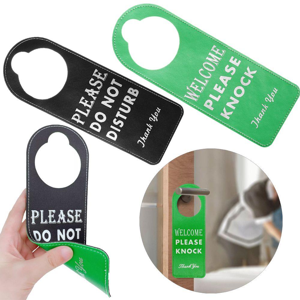 Móc Treo Tay Nắm Cửa Bằng Da PU Hai Mặt Tiện Dụng