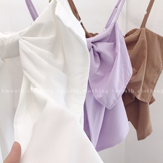 Áo 2 dây nơ lụa