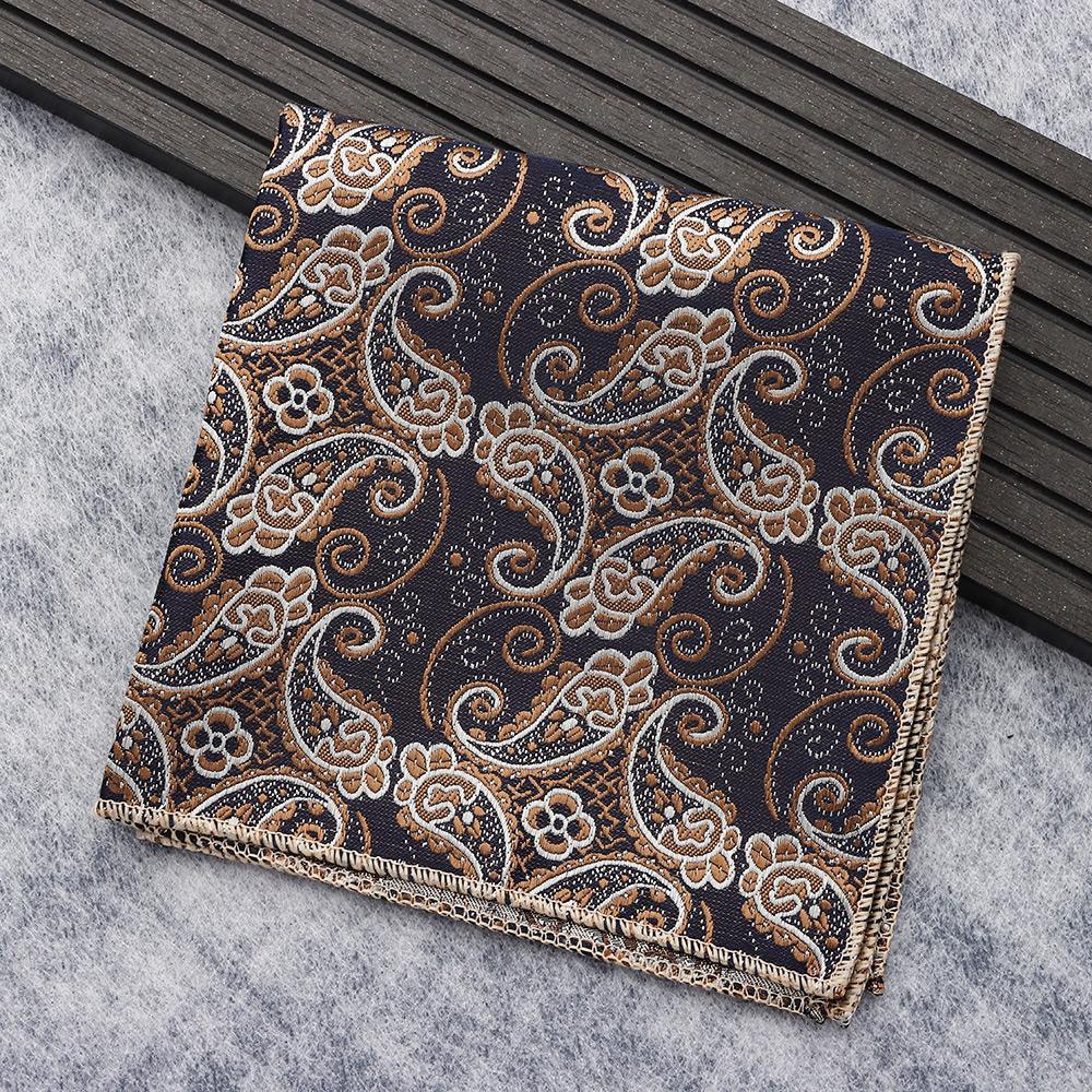 Khăn Tay Bỏ Túi Hình Vuông Họa Tiết Hoa Paisley Cho Nam