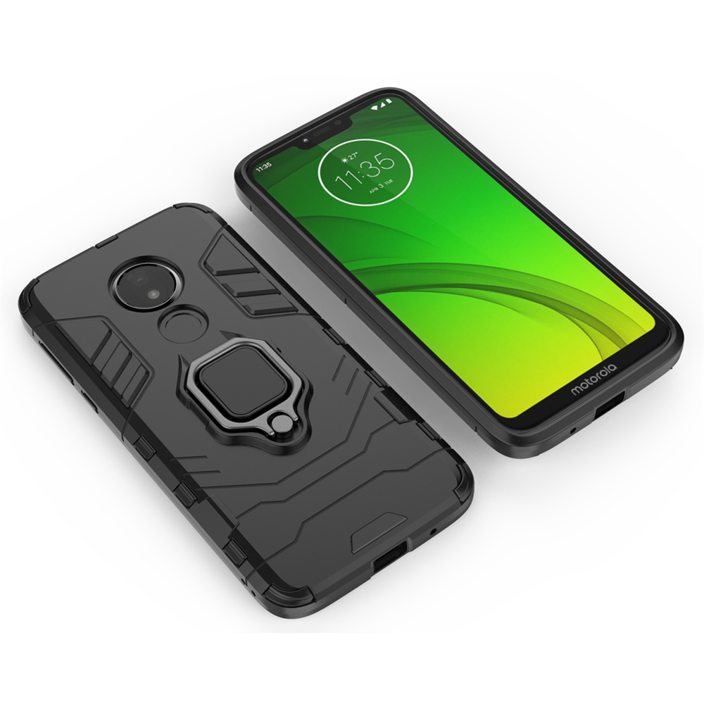 NECCXT Ốp lưng điện thoại cứng Motorola Moto G7 Power Plus Play ốp áo giáp chống sốc có nhẫn đứng 03ZG