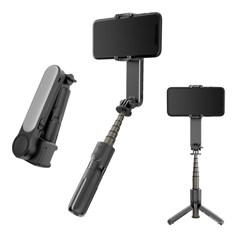 Bộ ổn định với ánh sáng lấp đầy MINI, gimbal cầm tay, gậy chụp ảnh tự sướng chân máy bluetooth chống va đập {NUL09} | BigBuy360 - bigbuy360.vn