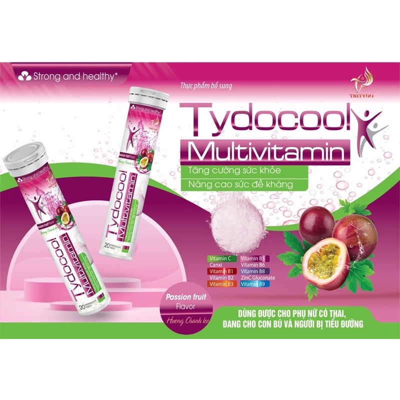 Viên sủi vitamin c tăng đề kháng nhiều hương vị cực ngon