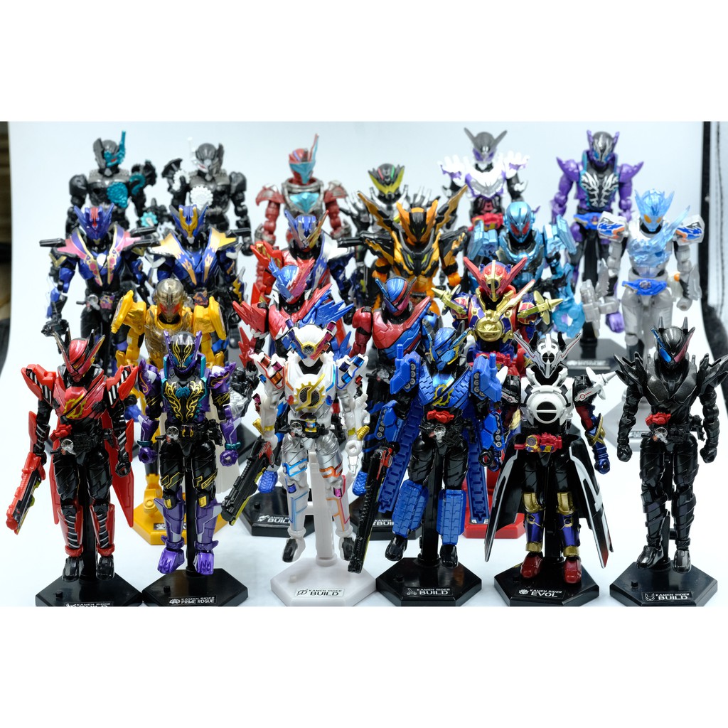 Mô hình SODO dòng Build Chính Hãng Bandai Kamen Rider Build Hazard Evol Blood Stark Đã lắp sẵn lên decal có action base