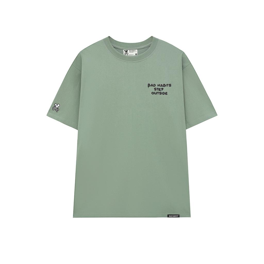 Áo Thun Unisex BAD HABITS RUN TEE OLIVE 100% Cotton - Local Brand Chính Hãng