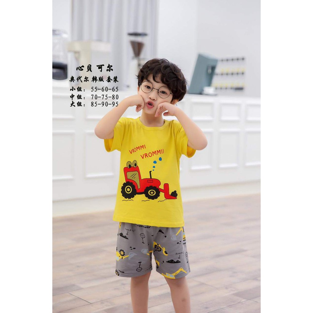 8-15kg BẢNG MÀU 3 Bộ cotton Quảng Châu xuất hàn cực xinh, đủ size nhí - trung - đại. Bé trai