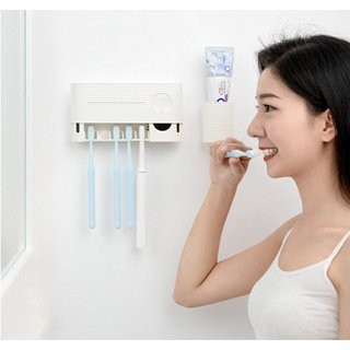 Máy khử khuẩn bàn chải Xiaomi, khử khuẩn bằng tia UV- kèm kệ lấy kem đánh răng