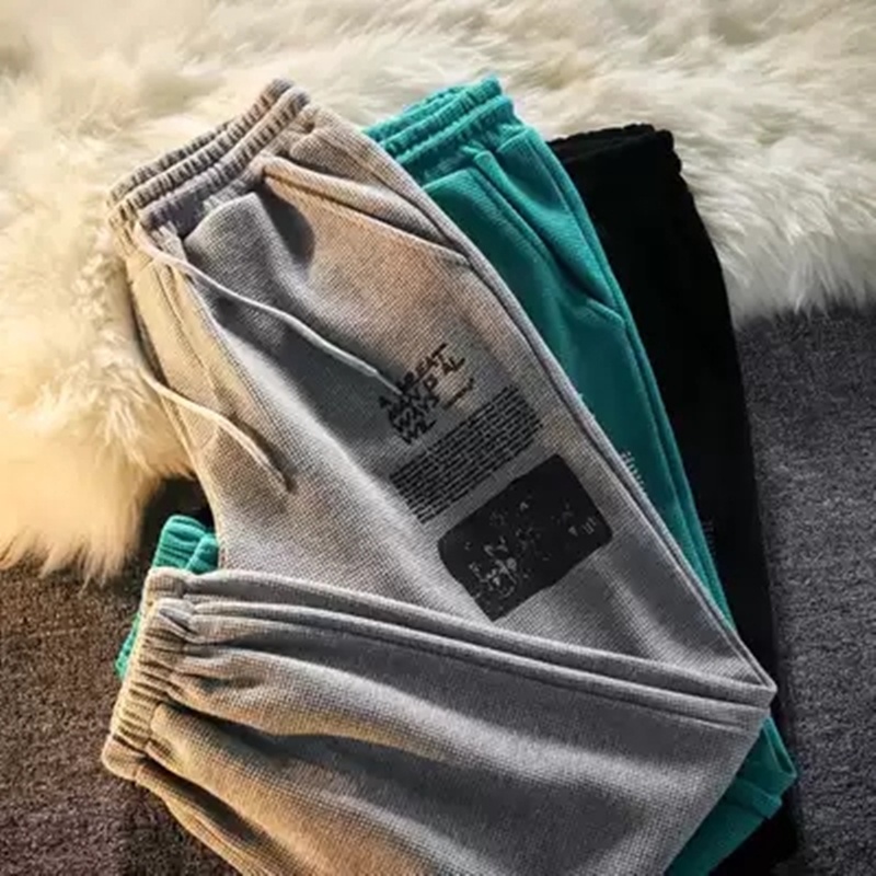 NRVP Quần thể thao nữ ống rộng phong cách đường phố Hàn Quốc mới