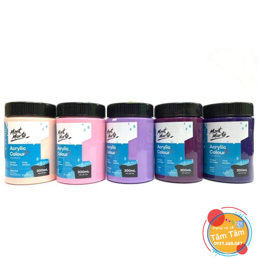 [ TÂM TÂM ]-Màu Acrylic Mont Marte,  Mont Marte Studio Acrylic Paint 300ml-