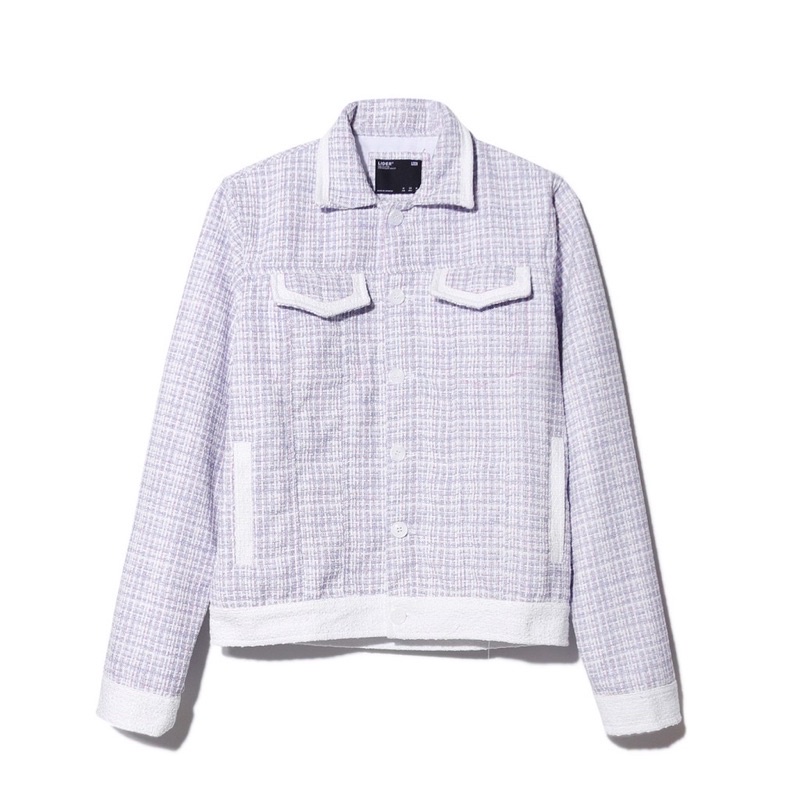 pass áo khoác BLUEBERRY JACKET của Lider.closet còn mới 100%