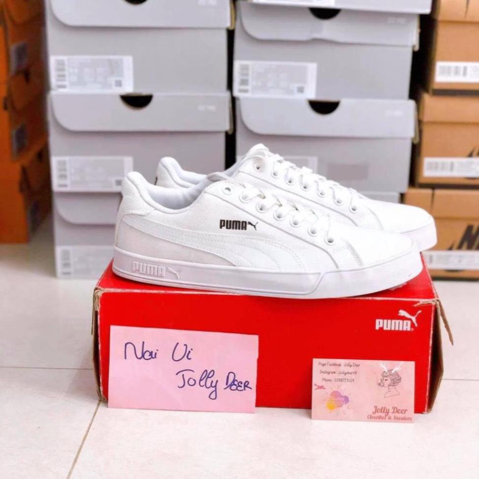 ( Chính Hãng ) Giày Nam Puma Smash Vulc Canvas Trắng 359914-08 🕸️ } 📞