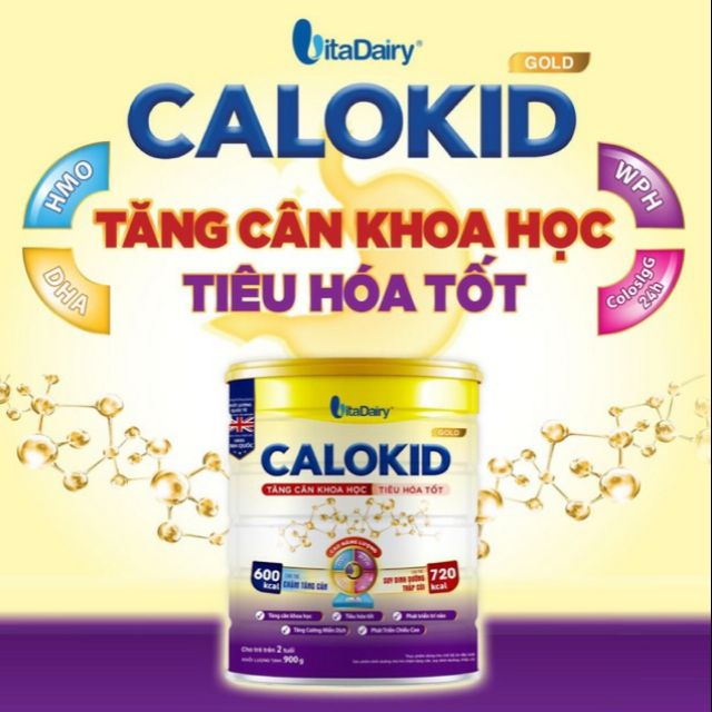 Sữa Calokid Gold hộp 900g mẫu mới