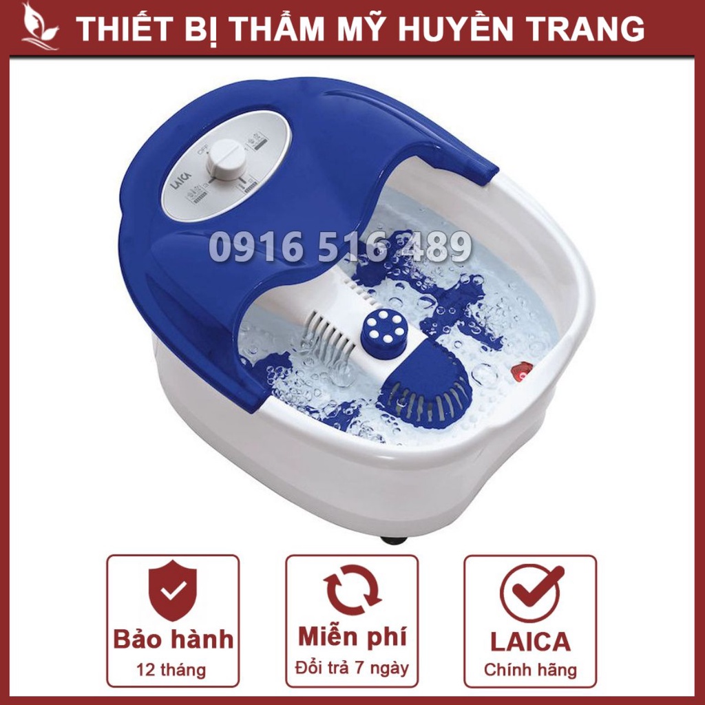 Bồn/Máy/Chậu Ngâm Chân Massage Hồng Ngoại Cắm Điện LAICA PC1301 BH 12 Tháng - Thẩm Mỹ Huyền Trang