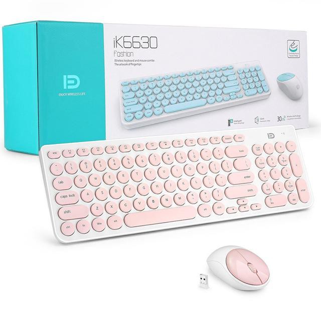 [RẺ NHẤT SHOPPE] Bộ Bàn Phím Và Chuột Không Dây Văn Phòng, Học Tập Forter IK6630 Phím Bấm Cực Êm - Nhiều Màu | BigBuy360 - bigbuy360.vn