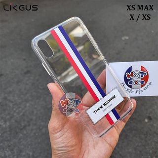 Ốp lưng trong suốt likgus zero thom browne ip xs max / xs / x