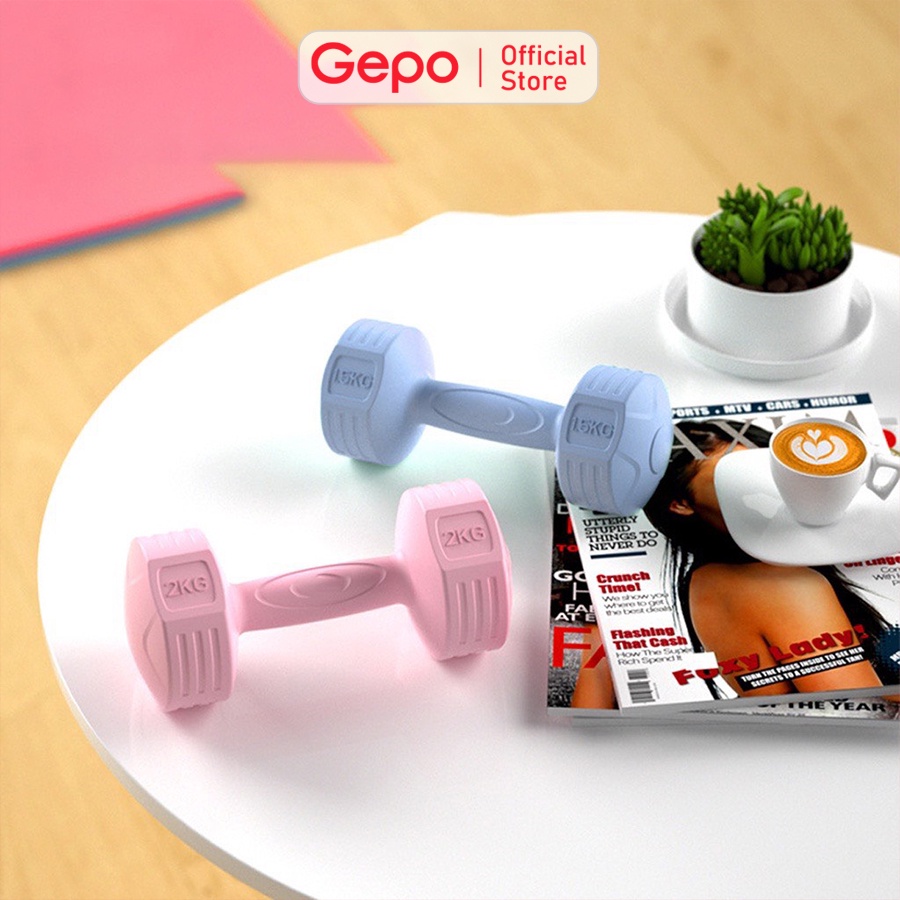 Tạ Tay Nam Nữ Chuyên Tập Gym Yoga Pilates Thể Dục Tại Nhà GEPO 1Kg