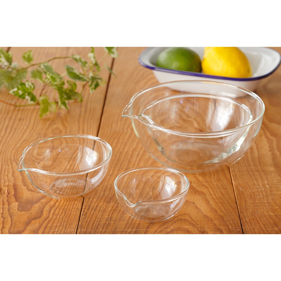 TÔ THỦY TINH CHỊU NHIỆT HARIO KB-2518 (4 CÁI) DUNG TÍCH: 100ML, 200ML, 400ML, 800ML - Hachi Hachi Japan Shop