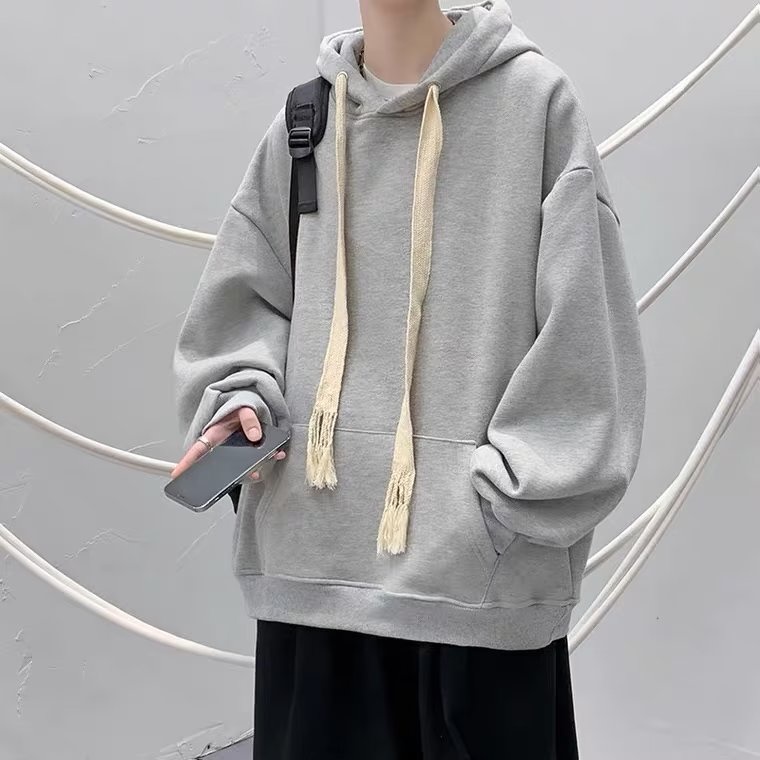Áo Hoodie Màu Trơn Dáng Rộng Thời Trang Hàn Quốc Cổ Điển Dành Cho Nam Nữ áo hoodie nỉ bông hoodie nữ form rộng hoodie nam form rộng