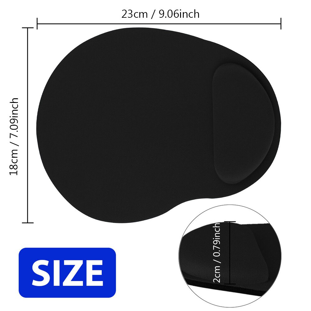 MAYSHOW Thicken Mouse Pad Soft Wrist Support Wrist Rest Ergonomic Sponge Home Office Comfortable Non Slip Mice Mat/Multicolor