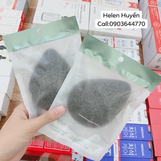 Bọt Biển Rửa Mặt Charcoal & Konjac Cleasing Puff
