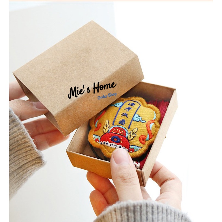 DIY Bộ kit gói nguyên liệu tự thêu túi thơm cổ trang mùa xuân Hoa vintage tự thêu Omamori Decor Handmade - MIE Shop