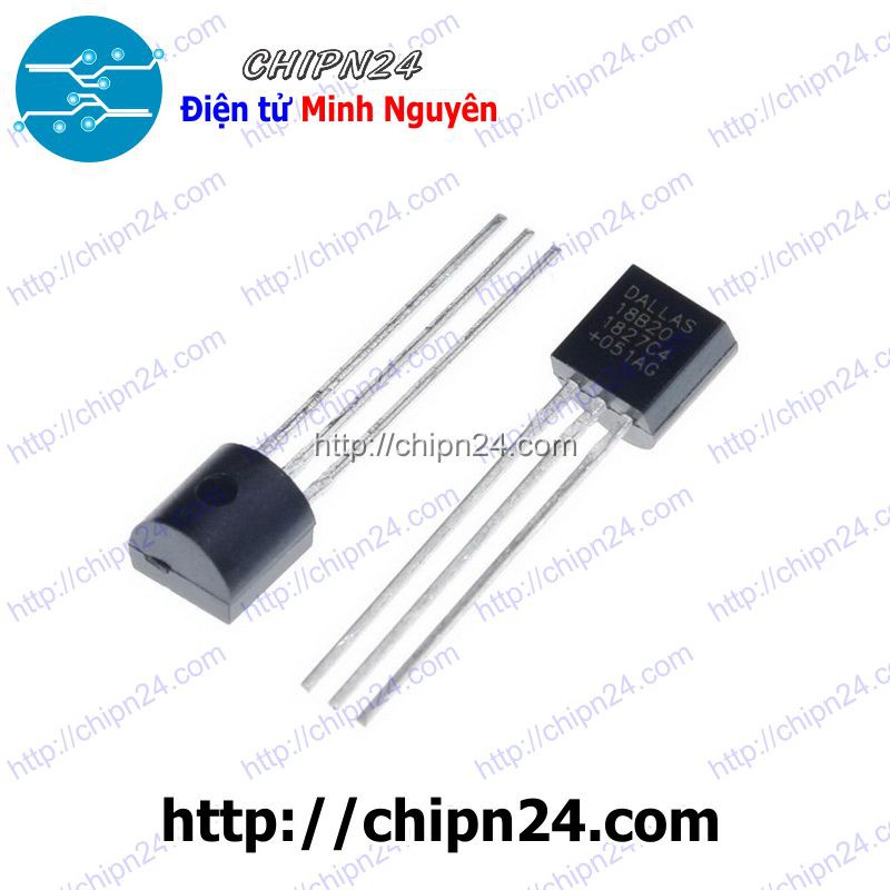 [1 CON] IC DS18B20 TO-92 (Cảm Biến Nhiệt Độ 18B20)