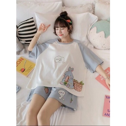 Bộ đồ bé gái cộc tay size đại cồ từ 40-60kg-Bộ đồ bé gái áo phông dáng thụng ngắn tay và quần đùi-bộ đồ bé hàng cao cấp