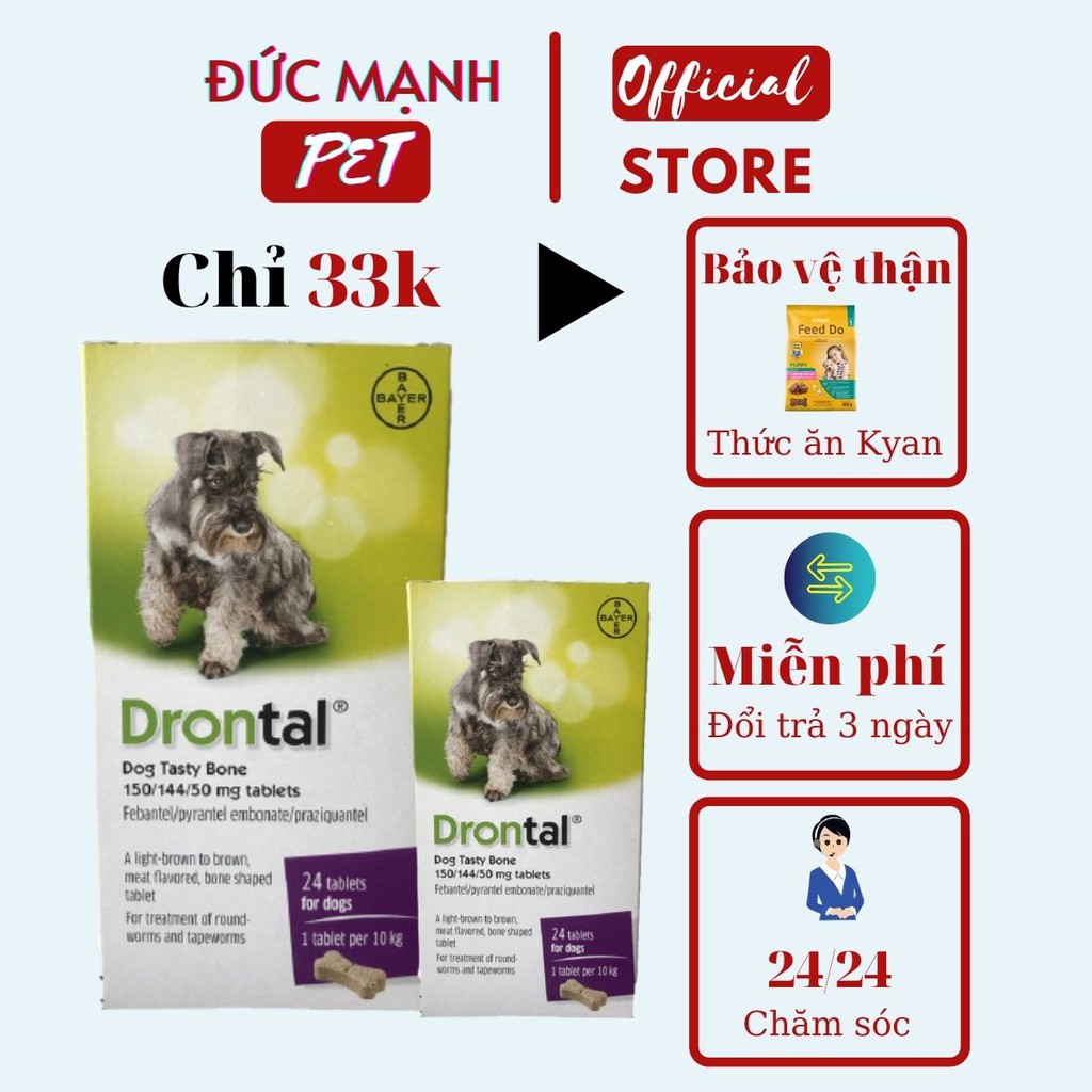 Drontal cho chó an toàn-  hiệu quả( 1 viên)