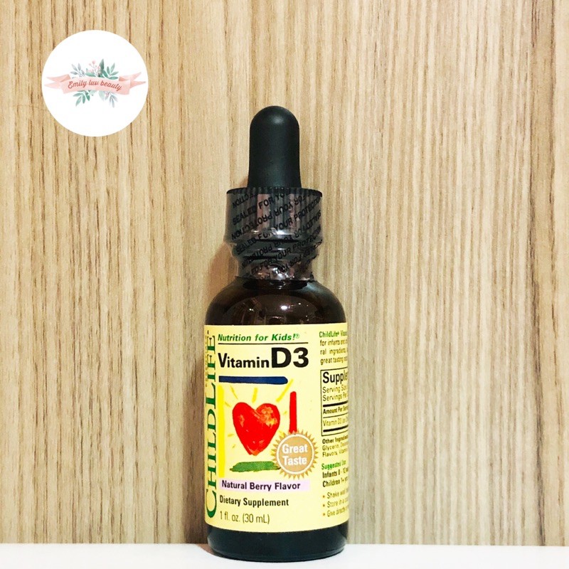 Vitamin D3 Childlife cho bé từ 0m+