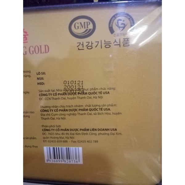 Viên uống bổ sung vitamin và khoáng chất Korea Red Ginseng tăng cường thể lực