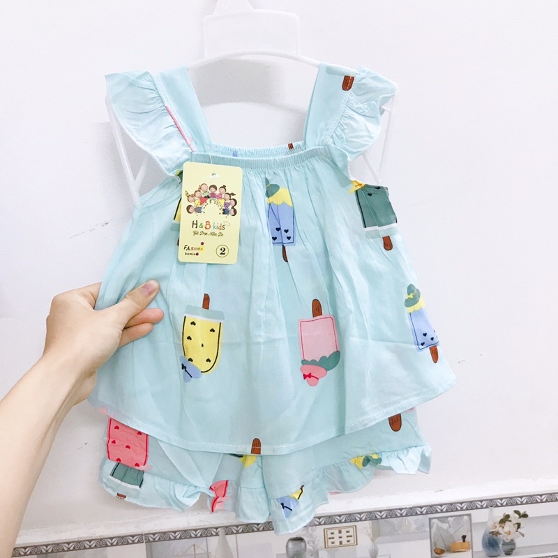 ĐỒ BỘ MẶC HÈ 2 DÂY CÁNH TIÊN CHO BÉ GÁI - HÀNG ĐẸP