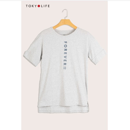 Áo T-Shirt Nữ TOKYOLIFE cổ tròn cotton thoáng khí I933-108E