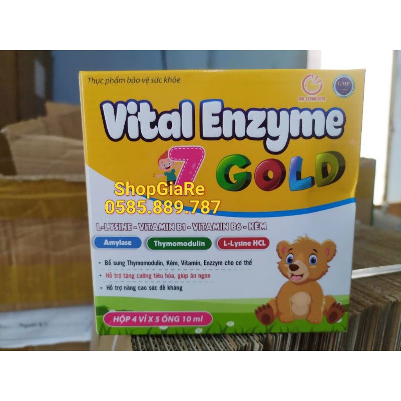 Vital Enzyme 7 gold giúp bé ăn ngon ngủ tốt, tăng cường sức đề kháng bé thông minh, hỗ trợ bé kén ăn