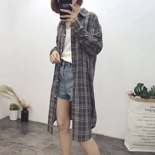 Áo Sơ Mi Sọc Dáng Dài Cực Chất