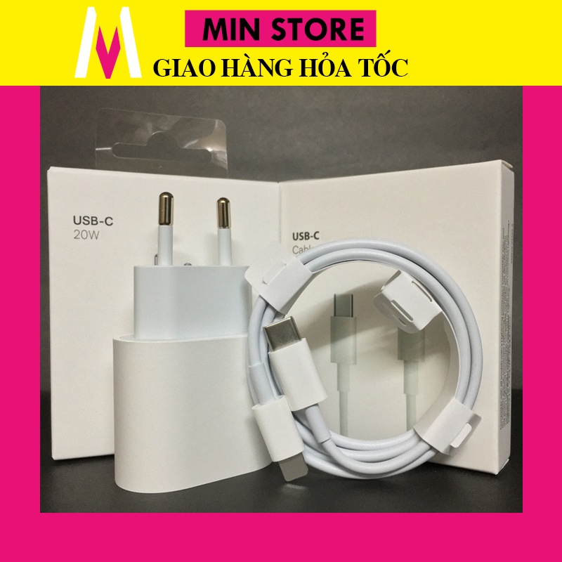 Bộ Sạc Nhanh PD Cục Sạc Nhanh 20w 18W PD Cáp Sạc Nhanh PD Dây Sạc Nhanh PD - Min Store