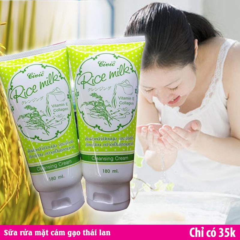 Sữa rửa mặt gạo Civic Rice Milk Thái Lan -HT144