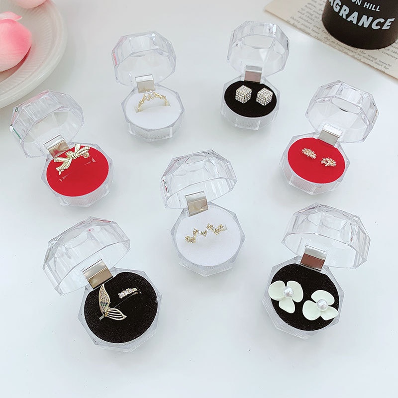Hộp đựng trang sức bằng acrylic trong suốt mini cho nữ